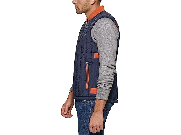 Levis Mens Quilted Vest Navy (2XL)