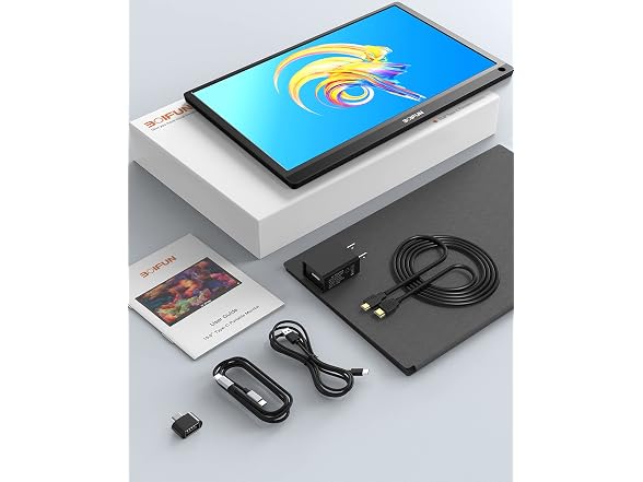 BOIFUN Portable Monitor - 15.6'' USB C HDMI