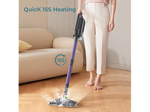 Gatlei Steam Mop, Steam Cleaner with 400ML Water Tank