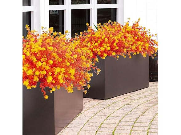 Grunyia Artificial Fall Flowers -Orange