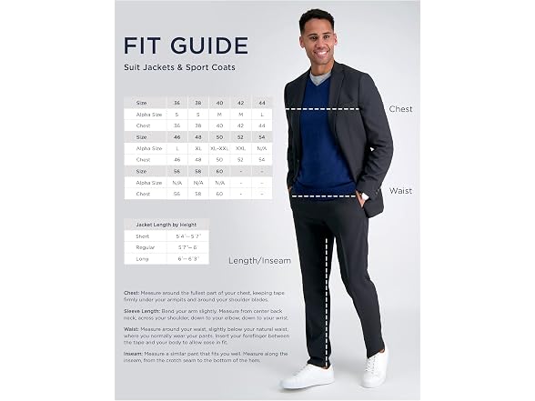 Haggar Men (M) Men's Smart Wash™ Blazer Jackets