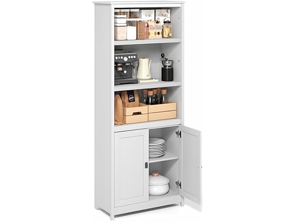 Furinno Robin 3-Tier Pantry 2 Doors