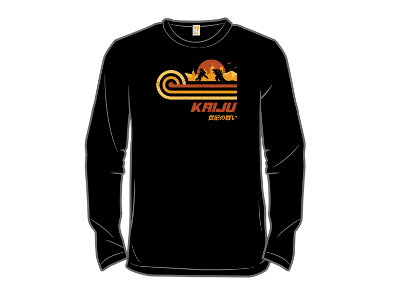 Retro Vintage Kaiju Battle