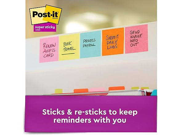 Post-it Super Sticky Notes 3 in. x 3 in.