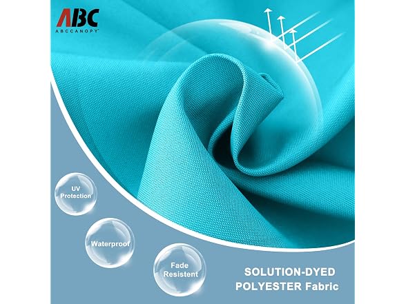 ABCCANOPY Solar10ft Umbrella Turquoise