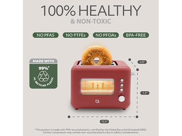 WILLOW Eco Series 2 Slice Toaster 