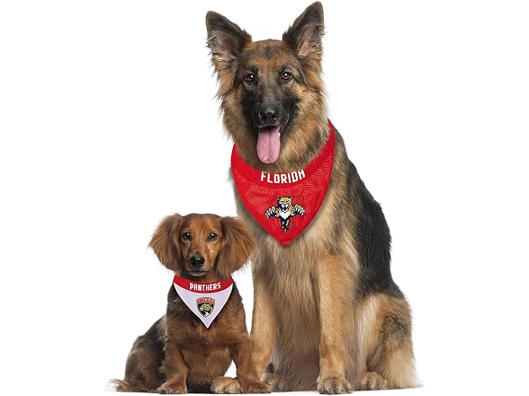 NHL FLORIDA PANTHERS BANDANA for DOGS & CATS,