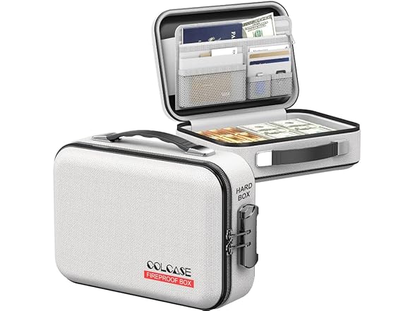 COLCASE Fireproof Money Box with Lock