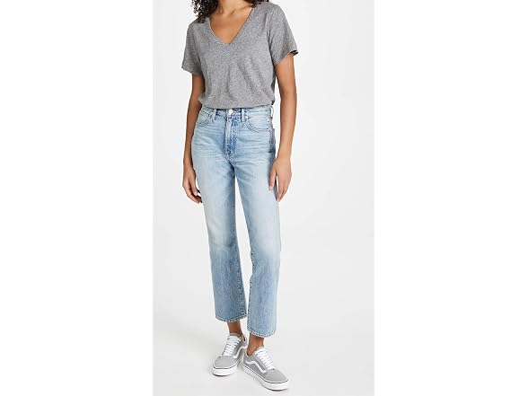 Madewell Women (M) Whisper Cotton V-neck Tee Iron