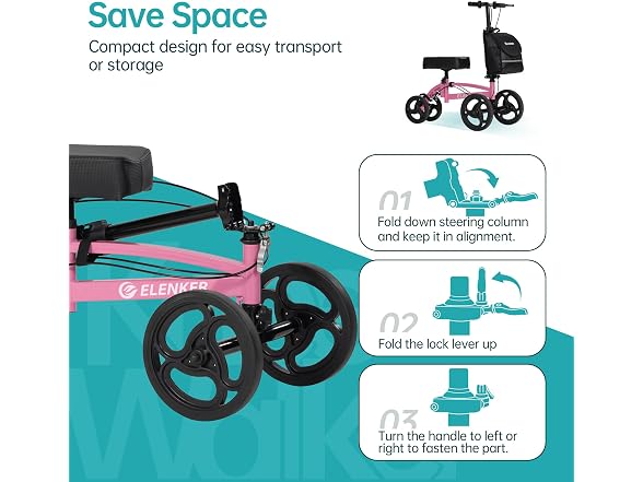 ELENKER BC2170625100002 Knee scooter (Open Box)