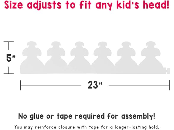 Hygloss White Paper Crowns 12 Pack