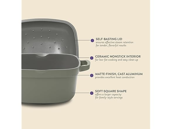 Crock-Pot  Cast Aluminum 5.2 Quart Dutch Oven