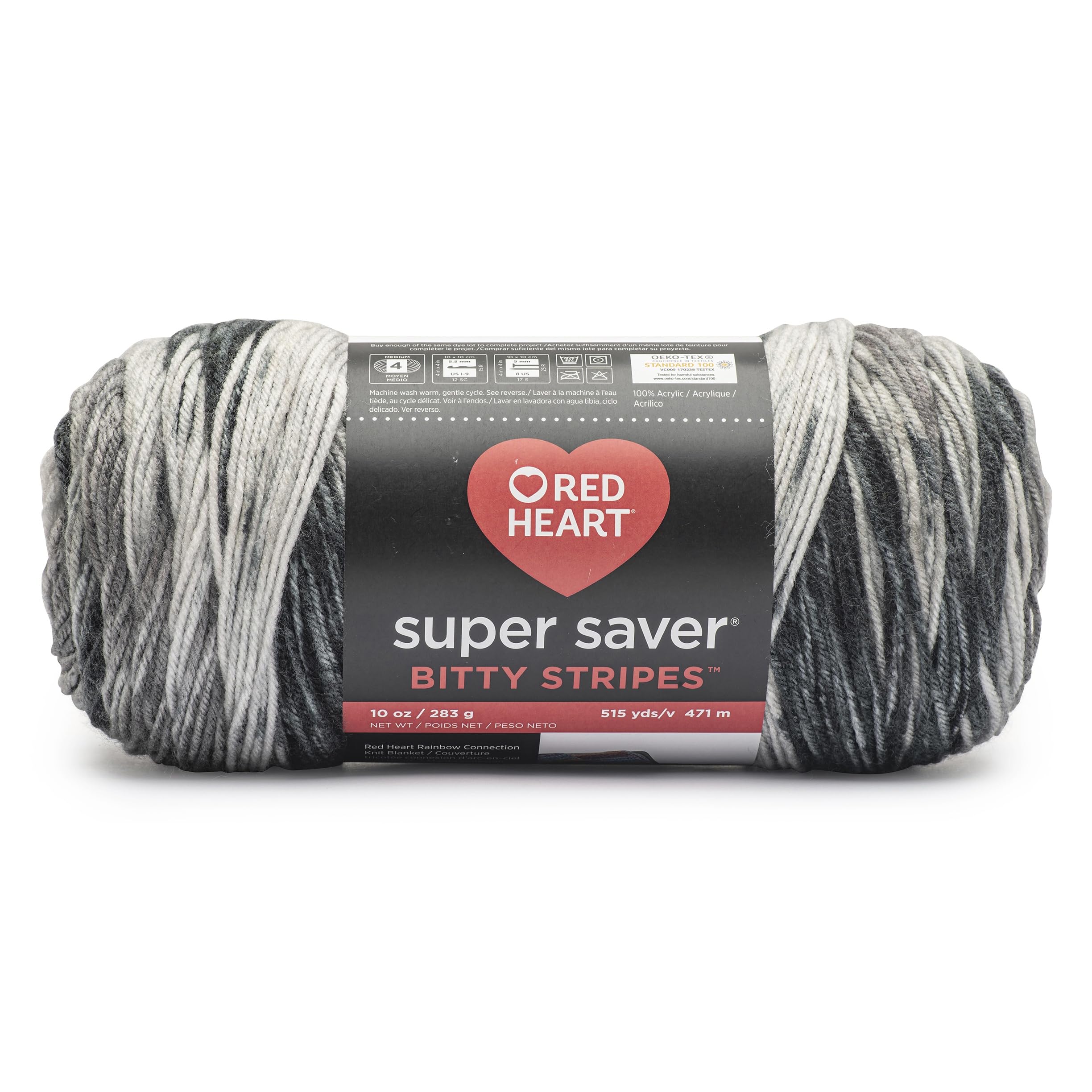 Red Heart Bitty Stripes Yarn - Gallery 4