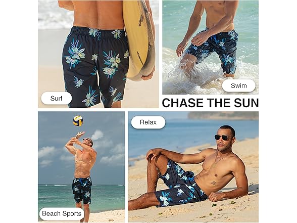 Kanu Surf Men's Driftway Black Swim Trunk (M)