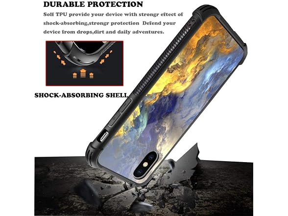 CARLOCA iPhone Xs MAX Case, Yellow Colorful