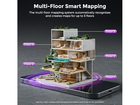 Robot Vacuum and Mop Combo 18000Pa Suction