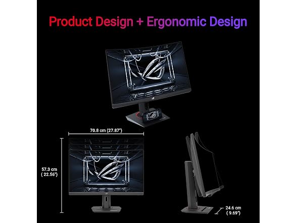 ASUS XG32WCS 31.5 ASUS 24 IPS 75Hz Monitor (VA24DQSB) - Adju