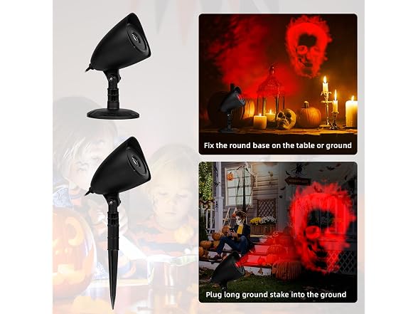 Halloween Projector Lights, Red Skull