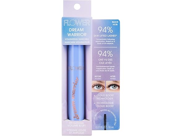 FLOWER Beauty  Dream Warrior Volumizing, Long-Wearing Mascara 