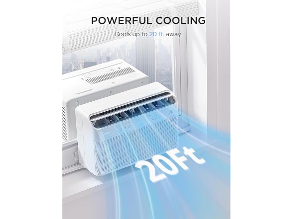 Midea 12000 BTU U-Shaped Smart Window AC 550 Sq Ft