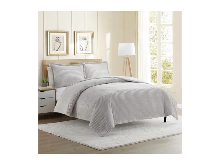 Hearth & Harbor Premium Flannel Duvet Cover Set