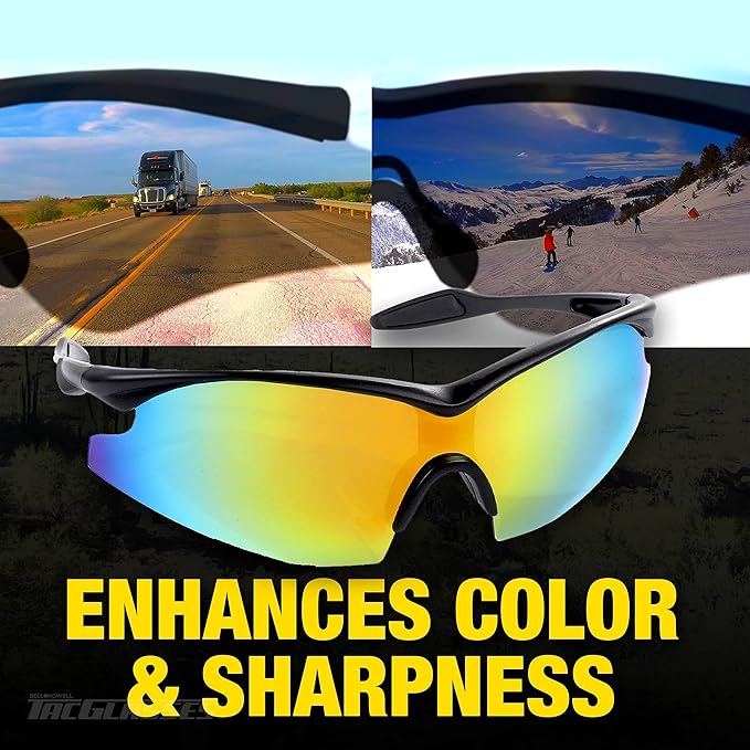 1, 2 or 3-Pk Night Vision Tac Glasses - Gallery 12