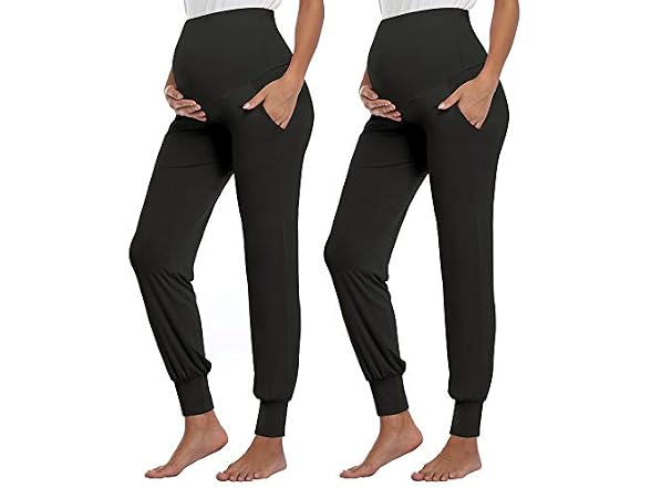 Amposh Women (S) Maternity Pants Stretchy Joggers