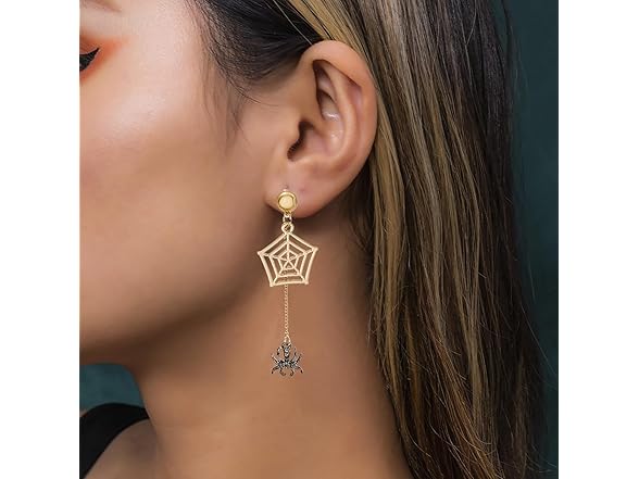 WETMT Spider Dangle Earrings