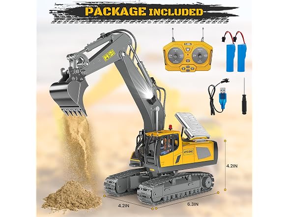 Remote Control Excavator Toy