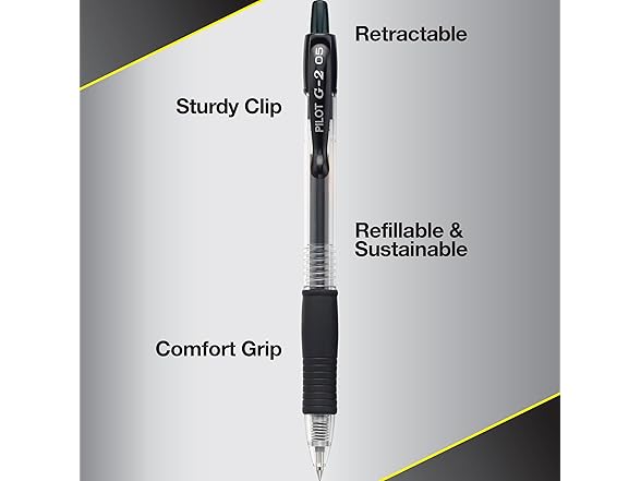 PILOT G2 Premium Refillable and Retractable Rolling Ball G