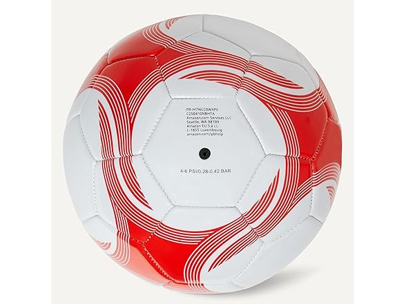 Amazon Basics Soccer Ball, Size 4, with Pump