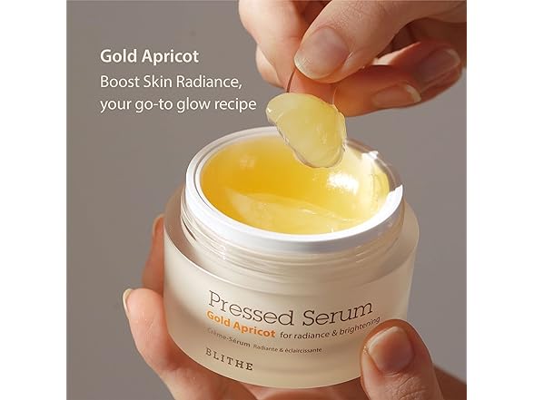 BLITHE Pressed Serum Gold Apricot Glass Moisturizer/Serum