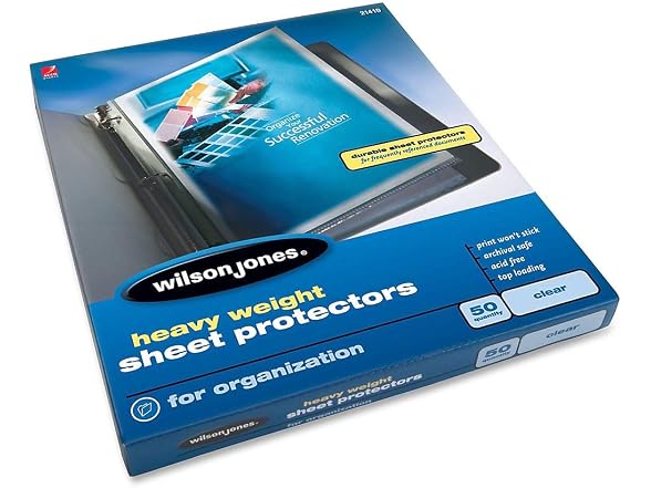 Wilson Jones Sheet Protectors