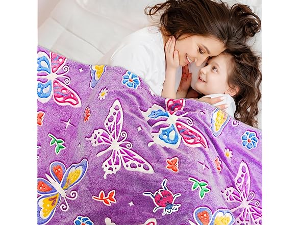 Butterfly Blanket Glow In The Dark