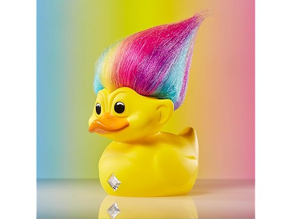 TUBBZ Boxed Edition Rainbow Troll Rubber Duck