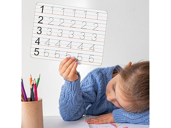 25pk Double-Sided Whiteboards, 9x12"