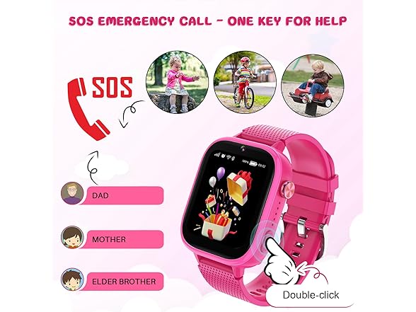 OKYUK 4G Kids Smartwatch w/SIM Card