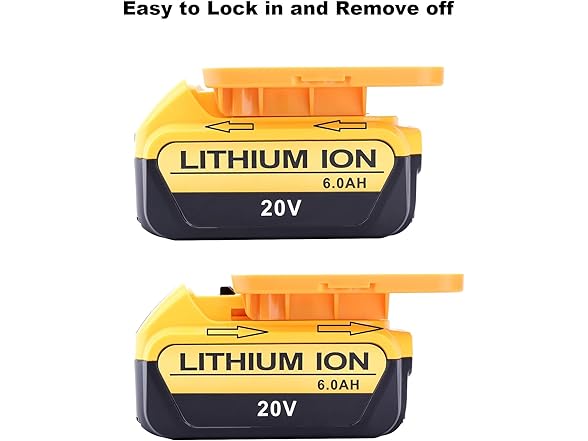 Qbmel 5 Packs Battery Mount Holder