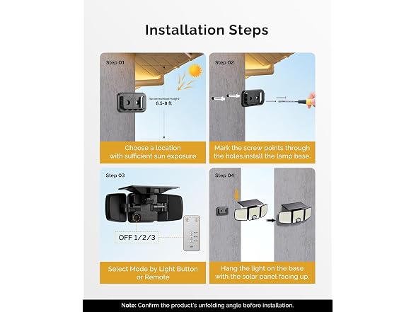 Brightown 1 Pack Solar Flood Outdoor Lights