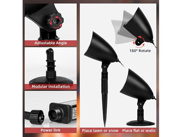 Halloween Projector Lights, Red Skull