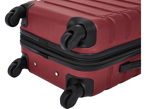 Wrangler 4 Piece Miami Luggage and Packing Cubes Set