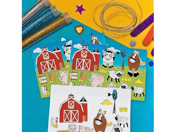 Fun Express - Farm Stickers- 1 Dz Sheets