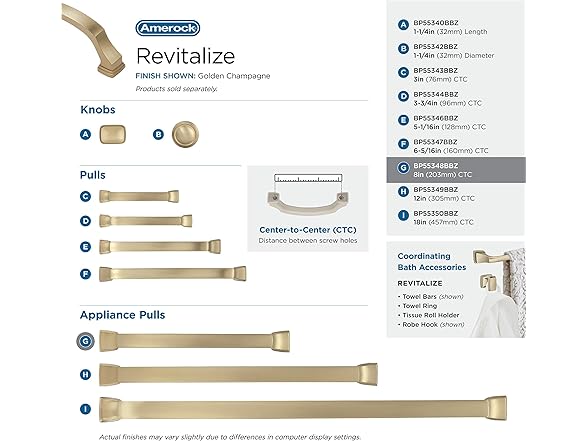 Amerock Revitalize Pull, 8"