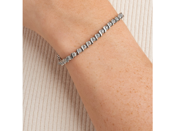 Amazon Essentials Fine Silver Over Silver Bracelet