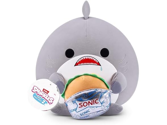 Snackles Series 2 8" Shark&Sonic Burger