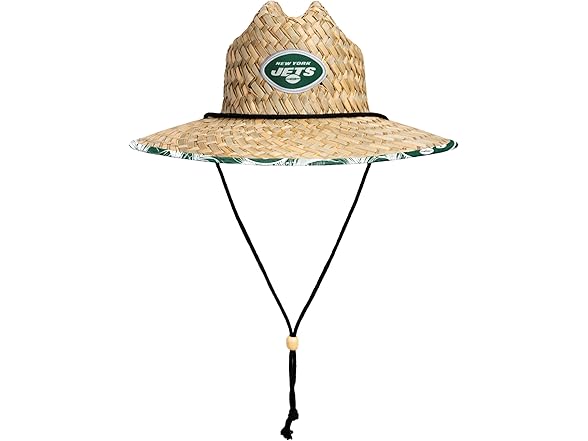 NEW YORK JETS Floral Straw Hat