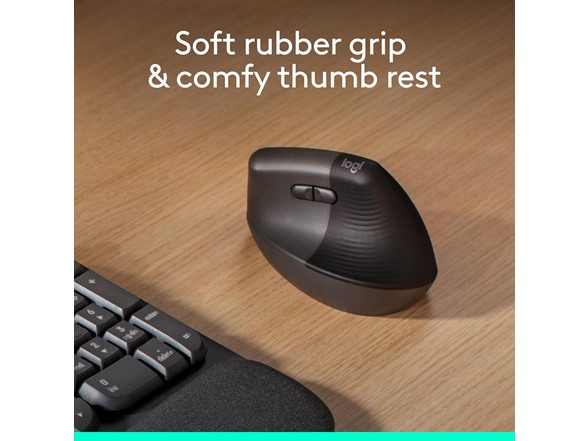 Logitech Lift Vertical Ergonomic Wireless Mouse