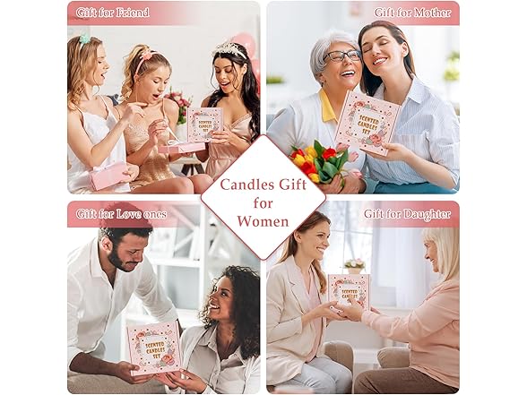 CACALOM Scented Candles Gift Set