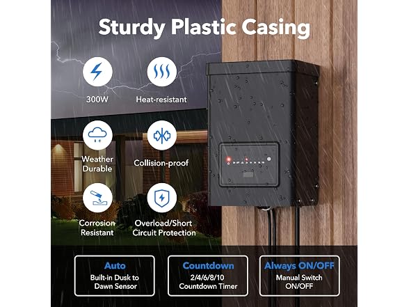 BN-LINK 300W Low Voltage Landscape Transformer Outdoor