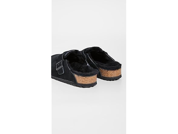 Boston Shearling - Black/Black Suede Shearling